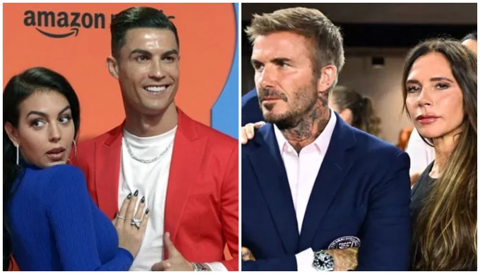 Les Beckham devant les couples de Cristiano Ronaldo et de Lionel Messi